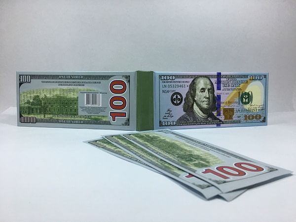 Bloc-notes détachable de 100 dollars américains