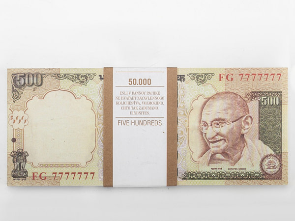 500 roupies indiennes faux billets
