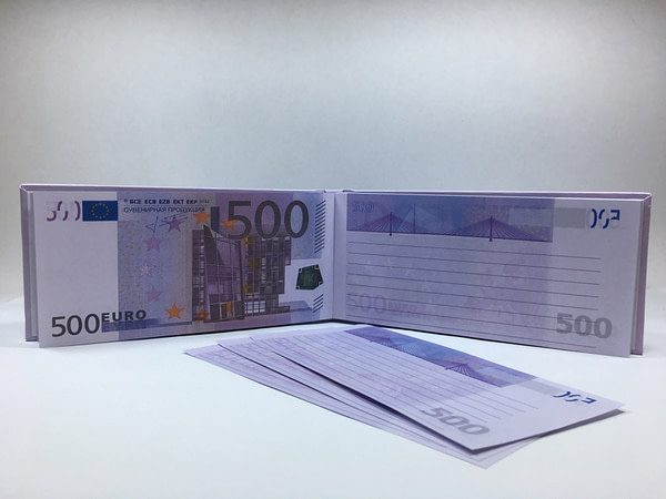 Bloc-notes détachable de 500 euros