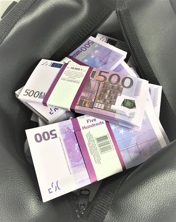 Sac d'argent 500 euros (100 paquets)