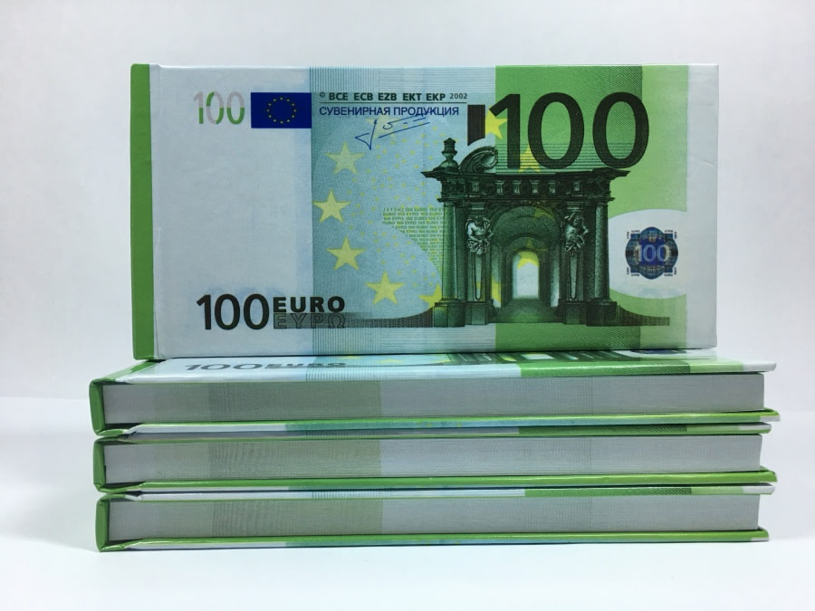 Bloc-notes détachable de 100 euros