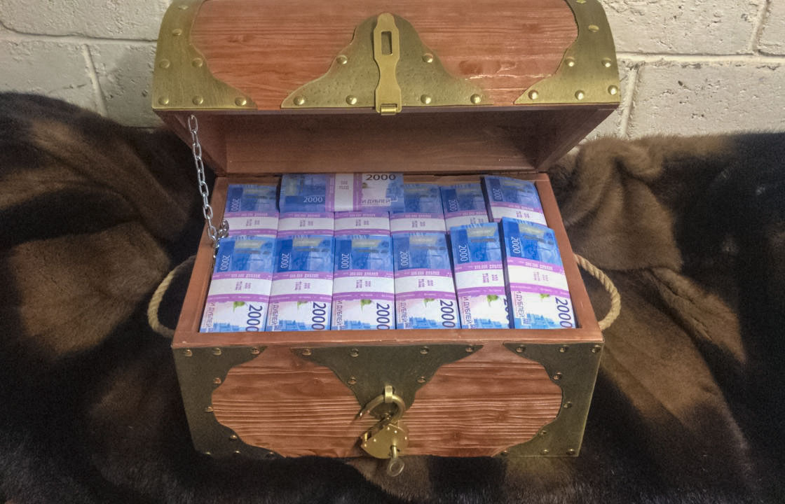 2000 roubles russes faux billets Coffre de pirate
